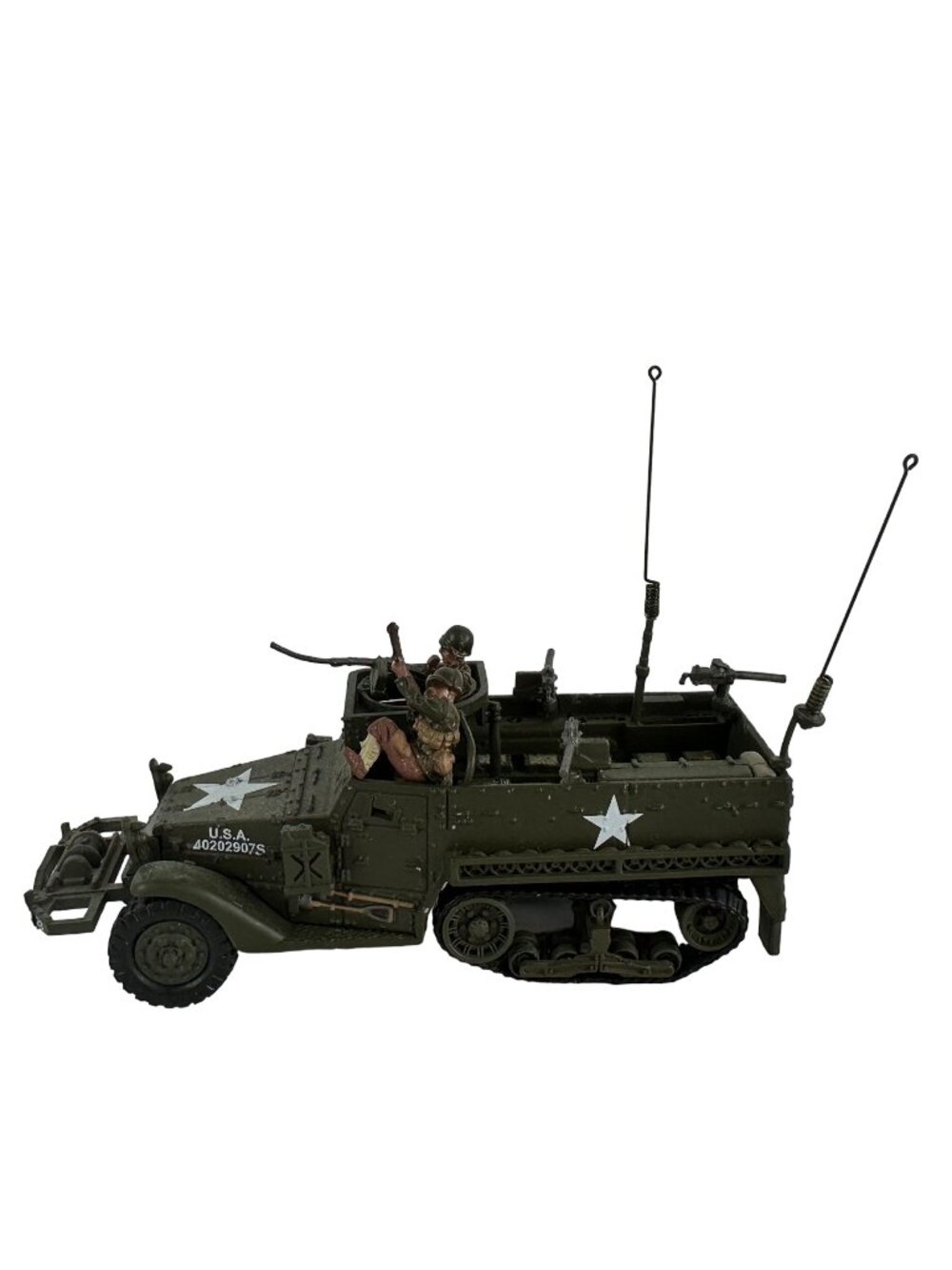 2006 Ultimax Half Track Miniature Military Truck with Two Soldiers